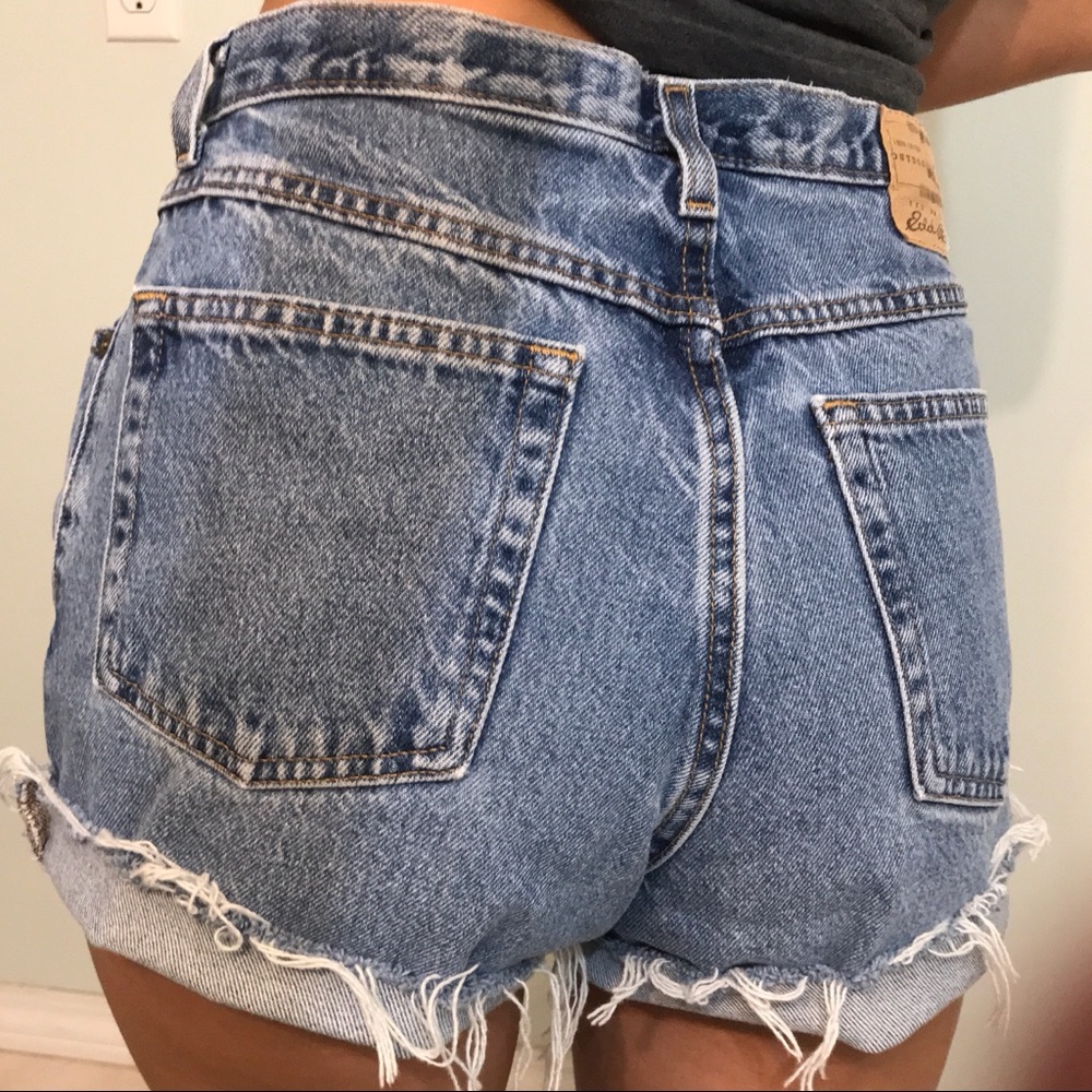 Vintage Eddie Bauer jean shorts